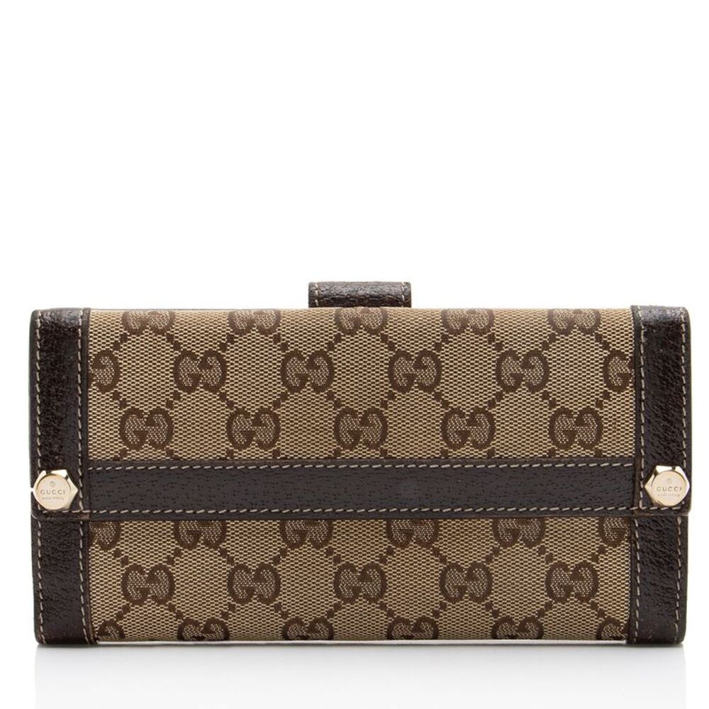 Gucci GG Canvas Charmy Continental Wallet